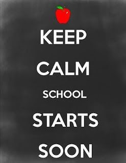 Keep Calm School Start